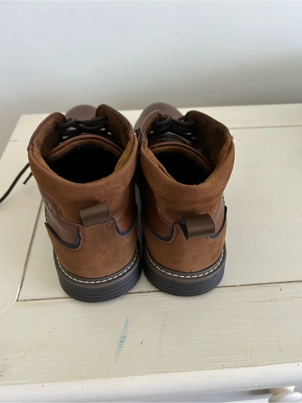 Bruno Marc Men's Brown Leather Lace-Up Boots - Timeless Casual Style